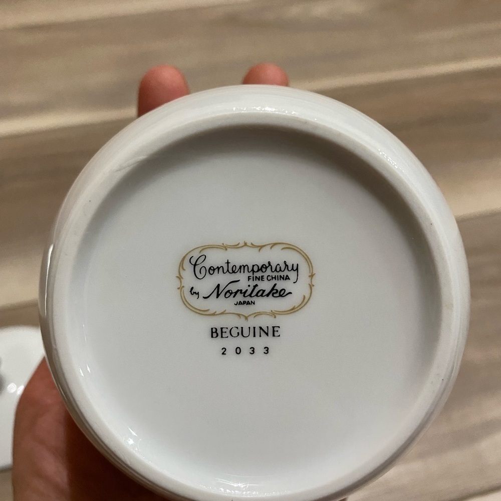 Noritake Japan sugar bowl Beguine 2033 Contemporary Fine China - Picture 2 of 7
